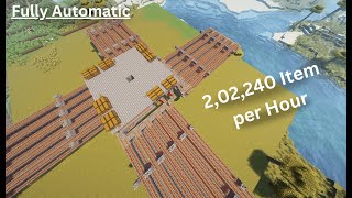 Fully Automatic Super Smelter 1360 stacks - 2,02,204 Item per Hour || Mr Inferno Man