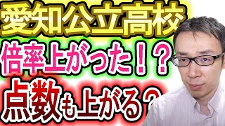 【愛知県公立高校入試】倍率上がって、点数も上がる！？【内申点・当日点・合格点を知ろう】