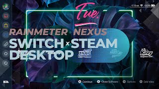 Switch Menu x Steam GameHub Desktop (Rainmeter)