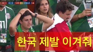 [러시아 월드컵] 한국이 독일 상대로 골을 넣었을 때 멕시코 팬들의 반응