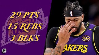 Anthony Davis 29 pts 15 rebs 3 blks vs Suns 24/25 season