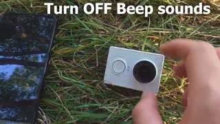 How to turn OFF Beep sounds of Xiaomi Yi camera