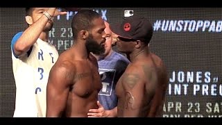 UFC 197 Main Event Weigh-ins: Jones vs Saint Preux and Johnson vs Cejudo