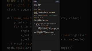 Pygame - Create Heart in python || Pygame python tutorial #python #pygame