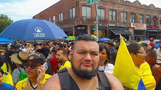 I went to the Ecuadorian Independence Day Parade.