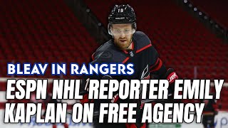 ESPN NHL Reporter Emily Kaplan on NHL Free Agency and more | Bleav in Rangers