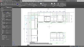 3D Basic Kitchen in AutoCAD - Dimensioning, Exporting to PDF