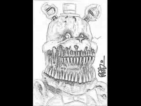 Five Nights At Freddy's - Drawing FNAF (Fredbear & Nightmare) - YouTube