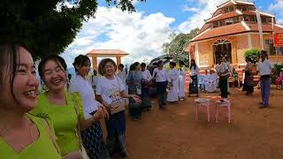 รำวงสาวๆเชียวงตุง งานบุญกฐินบนพระธาตุจอมแก้ว สนุกสนานร้องเพลงเพราะมาก สาวเชียงตุง