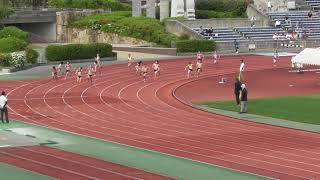 2019京都高校陸上市内ブロック予選　女子4×100mリレー2組