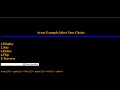 PHP-Array Example Menu Driven Program