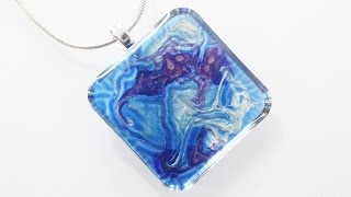 Resin Jewelry Tutorial: Using Pebeo Paints - Mixed Media