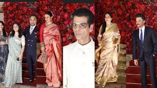 Anil Kapoor Rasika Dugal Karan Johar Rashmi Thackeray At Adar jain alekha Advani Wedding in Mumbai