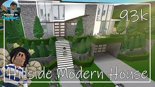 Hillside Bloxburg Modern Mansion