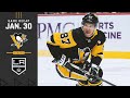 GAME RECAP: Penguins vs. Kings (01.30.22) | Guentzel Scores 300th NHL point