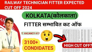 rrb technician fitter expected Cut Off Kolkata/railway technician grade3 fitter cut off 2024