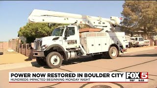 Power restored in Boulder City after outages impact hundreds of residents