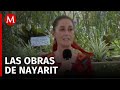 Claudia Sheinbaum elogió la gira que ha llevado a cabo junto a AMLO en su visita a Nayarit