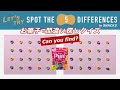 【お菓子で間違い探しクイズ】vol.056 “ピュレリング purering” 間違い5つ＋メイキング動画 Spot the 5 Differences in SNACKS