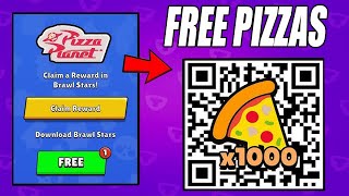 FREE 🎁x1000 FREE PIZZAS - NEW SECRET QR CODE | FREE PIZZAS WITH BRAWL STARS QR CODE🍕