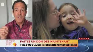 Opération Enfant Soleil  un téléthon nouveau genre   entrevue d'Alain Dumas