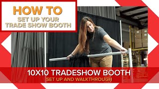 Tradeshow Booth Setup (10x10) - Pipe and Drape Tutorial | Canwil textiles