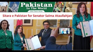 Senator Salma Ataullahjan- Her Services \u0026 Contribution  Recognized by Pakistan on 23 March 2022