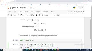 Make an array by comparing both the arrays provided above |#Shaheencodingzone