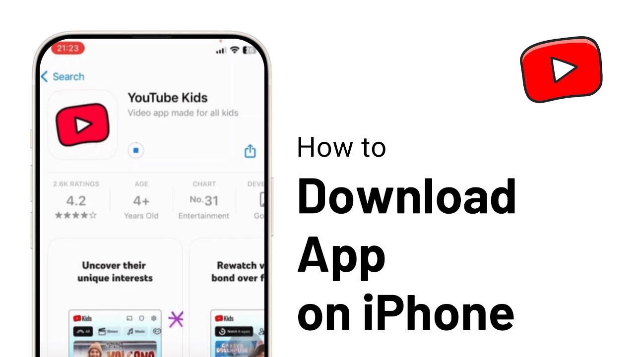 How To Download Youtube Kids App On Iphone Youtube
