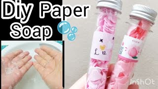 How to make Diy paper soap/easy paper soap making tutorials (roja's world 🌎)