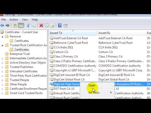 How to view installed certificates in Windows 7 How to view installed certificates in Windows 7