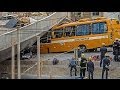 Moment Brazil bridge collapses near World Cup stadium caught on camera