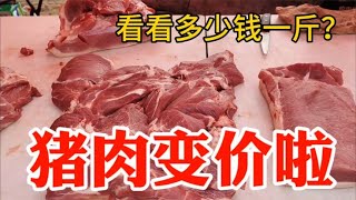 猪肉变价太吓人，看9月27日集市上卖多少钱一斤？大吃一惊~带你们看每天中国菜市场物价【茉茉妈vlog】