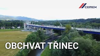 Realizace cementobetonového krytu na obchvatu Třince