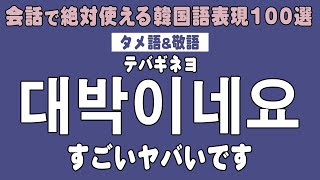 【永久保存版】韓国語 聞き流し 生音声付き 会話で使える神フレーズ100選