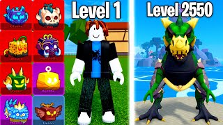 Noob To Max Level With ALL Beast Fruits in Blox Fruits