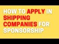 HOW TO APPLY FOR DNS SPONSORSHIPS IN SHIPPING COMPANIES ??