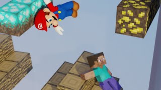 Steve vs Mario - Super Smash Bros. Ultimate (soft body simulation by lazy renders)