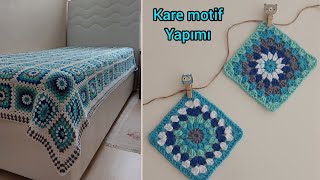 Crochet knit blanket bed cover patterns / easy to crochet baby blanket / granyy squara