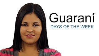 Learn Guaraní - Days of the Week