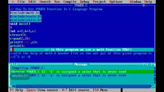C Language Tutorial 10 | How To Use Pow Function x^y Using 20 C Language Calculate power using C 10