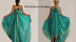 NO SEW FENNEL DRESS IN ONE MINUTE I MAGICAL KNOTS I TUTORIAL