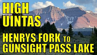 Solo Backpacking in High Uintas: Animal Encounters, Mountain Camping, Beautiful Hike