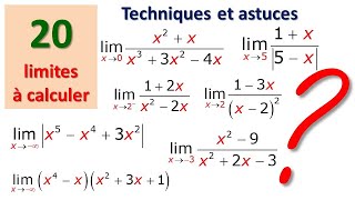 EXERCICE sur LES LIMITES DES FONCTIONS POLYNOMES ET RATIONNELLES niveau 1 Bac SM et S exp