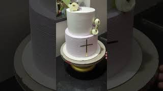 Baptism Cake #reels #shortsfeed #shortsviral #cakedesign #baptismcake #shots #reels #cakeideas #reel