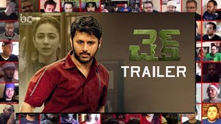 Check Telugu Movie Official Trailer Reaction mashup  _ Nithiin _ Rakul Preet| Priya Varrier