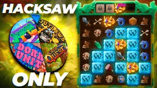 Wheel Decide but its ONLY HACKSAW SLOTS!!! THE BEST PROVIDER!? (Bonus Buys)