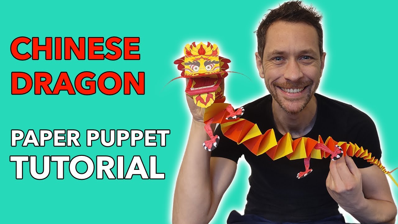 How To Make A Paper Puppet Dragon Chinese New Year Year Of The