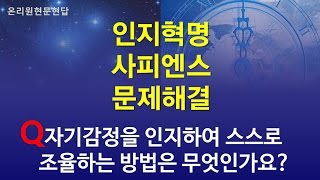 [온리원강연] 자신의 감정을 인지하여 스스로 조율하는 방법은 무엇인가요?