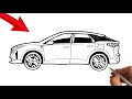 How to Draw a Peugeot 3008 SUV - Easy Step-by-Step Car Drawing Tutorial for Beginners